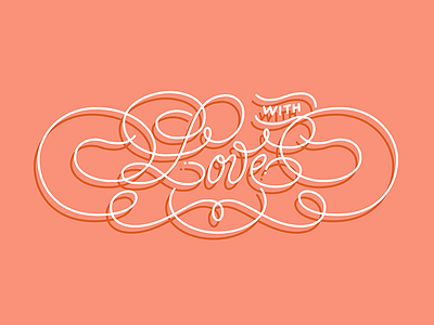 Whatever you do, do it with love! illustrator lettering love monoline valentines valentines day vday