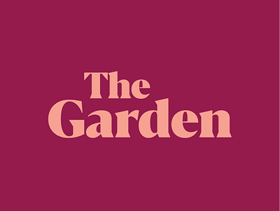 The Garden evilserif logodesign philosophy typelogo typographic logo