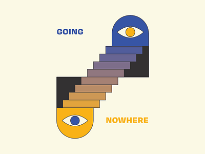 Going Nowhere abstract allseeingeye evil design existentialism illustration mc escher philosophy