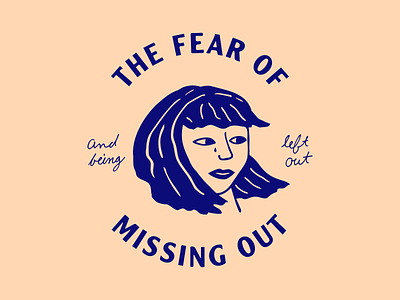 The Fear Of Missing Out abstract anxiety character illustration philosophy simple social anxiety