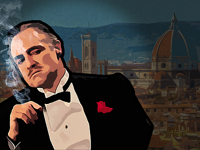 Godfather design godfather gta illustration photoshop ui wallpaper