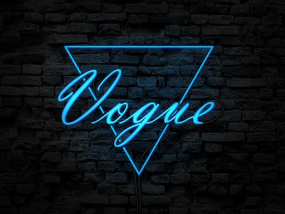 Vogue branding design font led light logo triangle logo typography ui vogue wallpaper web