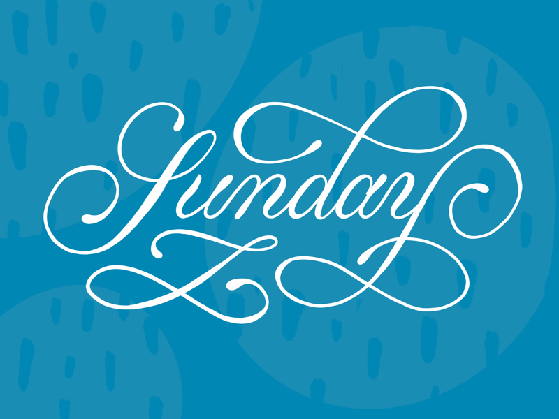 Flourish for Sunday editorial abstract illustration handlettering hand lettering lettering type typography