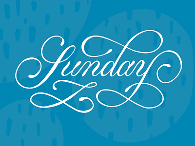 Flourish for Sunday abstract editorial hand lettering handlettering illustration lettering type typography