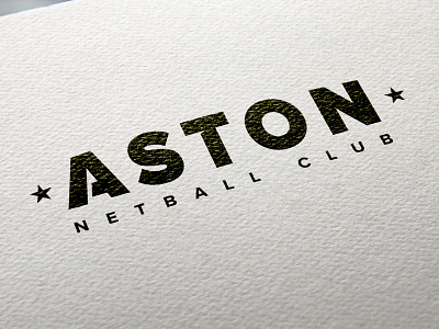 Aston Netball Club Logo logo netball typography