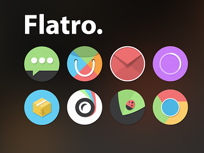 Flatro android icons ios