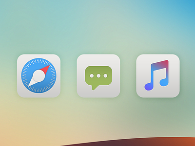 iOS Icons apple icon iconography ios jailbreak messages music safari sms