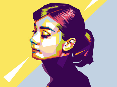 Audrey Hepburn design illustration popart vector wpap