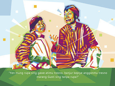 Jawa Wpap art illustration javanese popart traditional culture wpap