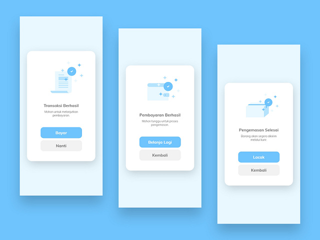 Pop Up UI for Shopping App by Ariss Ardiyan on Dribbble