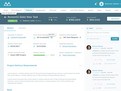 Project Management Dashboard