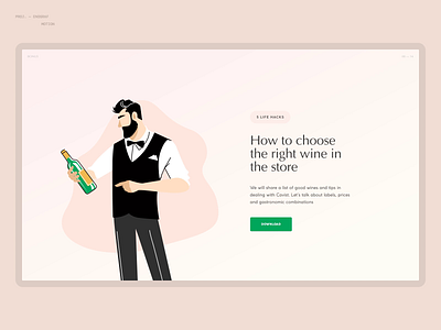 Illustration for wine lovers 👨🏻‍🎨 animation illustration typography ui vector