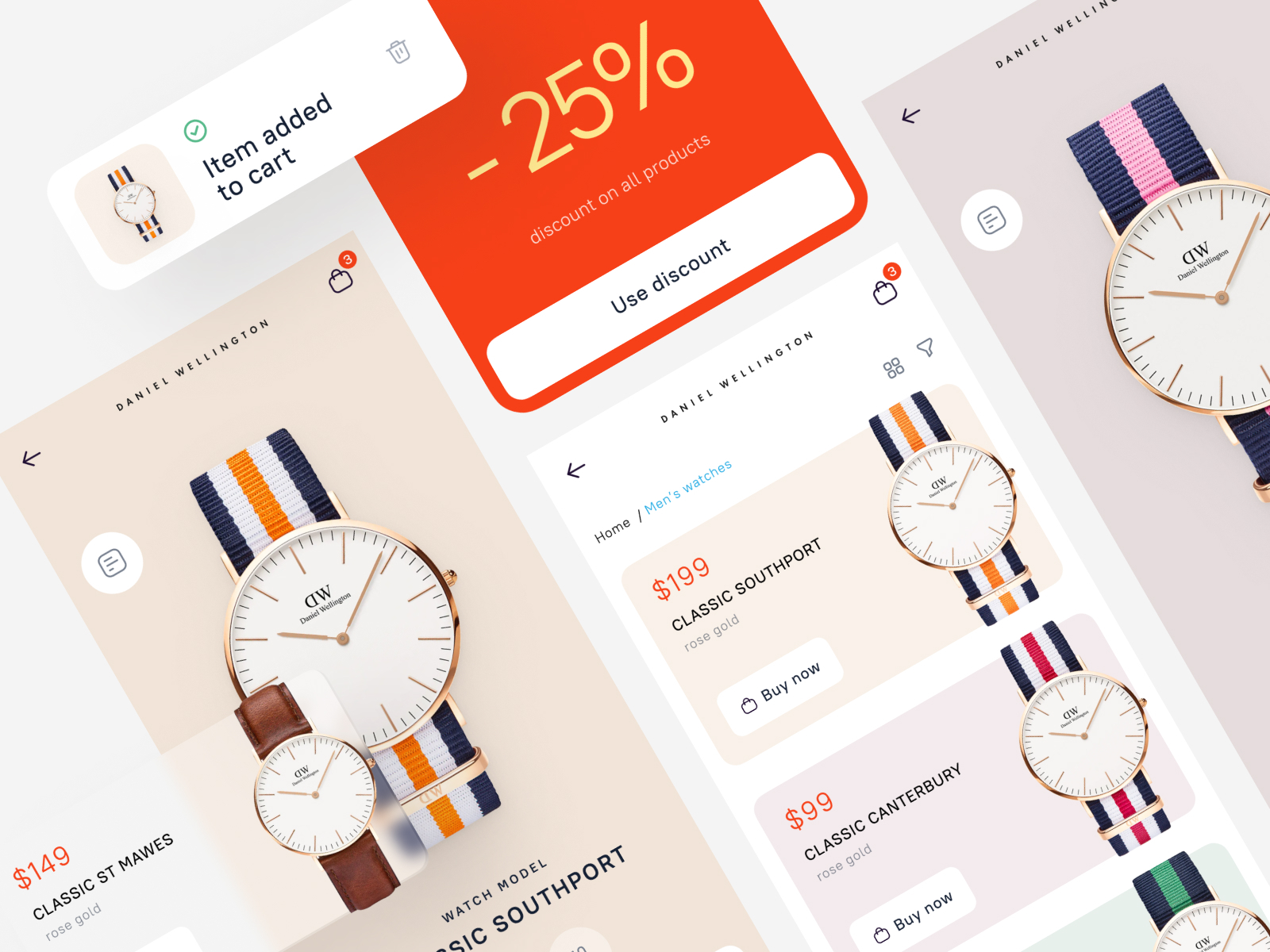 Daniel Wellington by Ivan Repin on Dribbble