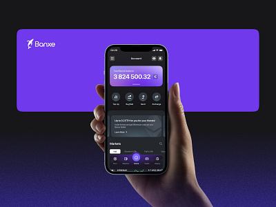 Banxe app dark minimal