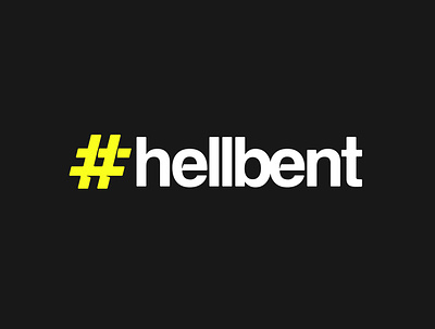 Hellbent Design - Rebrand 2d brand identity branding digital logo digital media flat hashtag hashtag logo illustrator logo logo design logo icon logodesign rebrand vector visual identity