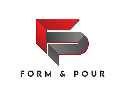 Form & Pour Logo Design brand branding building building logo concrete construction construction logo design icon illustration illustrator logo logo design vector