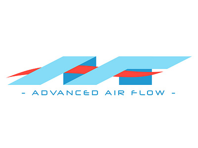 Advanced Air Flow Logo Design 2d air condition brand brand and identity branding cold cool design flat heat hot icon illustration illustrator logo logo design vector