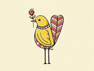 Birds Bearing Gifts (Part 1) 70s artist bird illustration colorful doodle flat illustration graphic design illustration pattern procreate vintage illustration