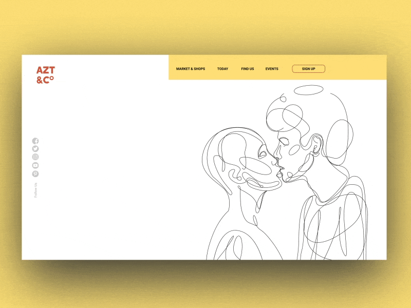 AZT & Co Landing Page Animation. after affects animation branding flat illustration logo minimal ui web website