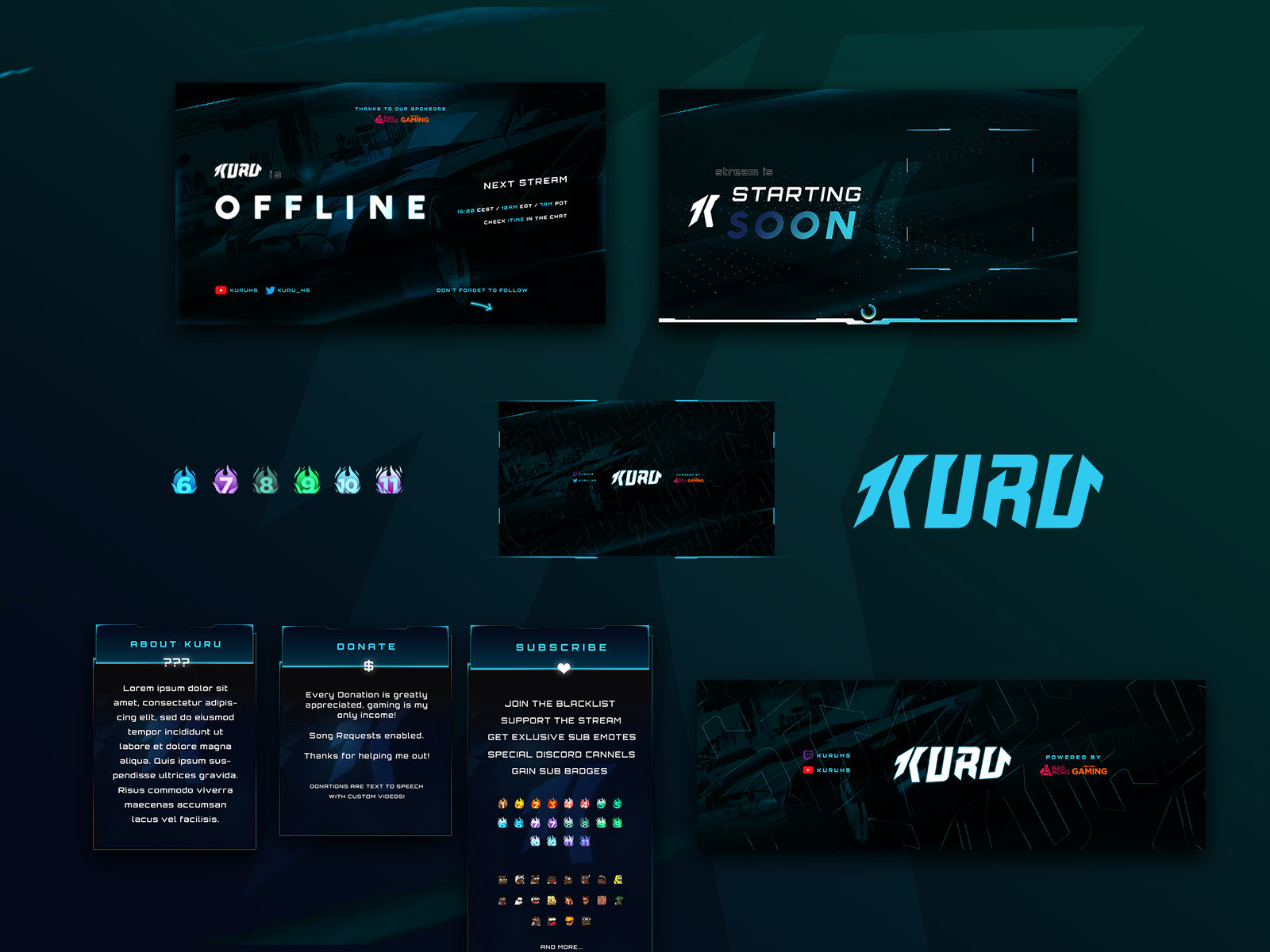Twitch Branding Kuruhs By Ondrej Creative On Dribbble