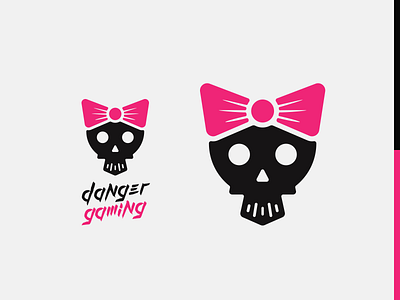 Danger Gaming Logo Design branding design flat identity illustration illustrator lettering logo minimal vector