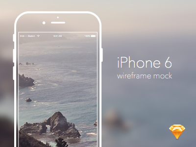 iPhone 6 Mockup clean iphone minimal mockup sketch wireframe