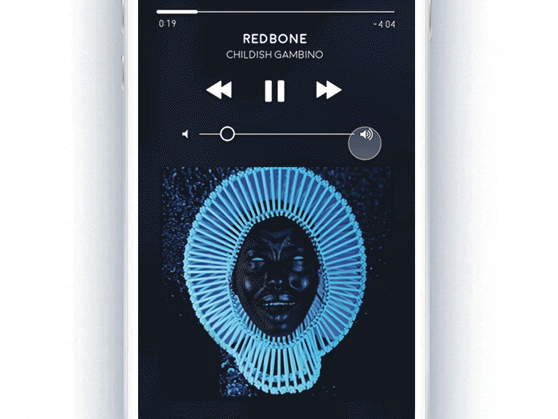 Next Track animated interaction ios iphone lock mobile music principle prototype screen ui ux