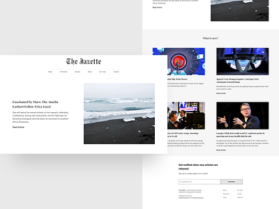 The Jazette - Newspaper clean design minimalism news newspaper typography ui ui design