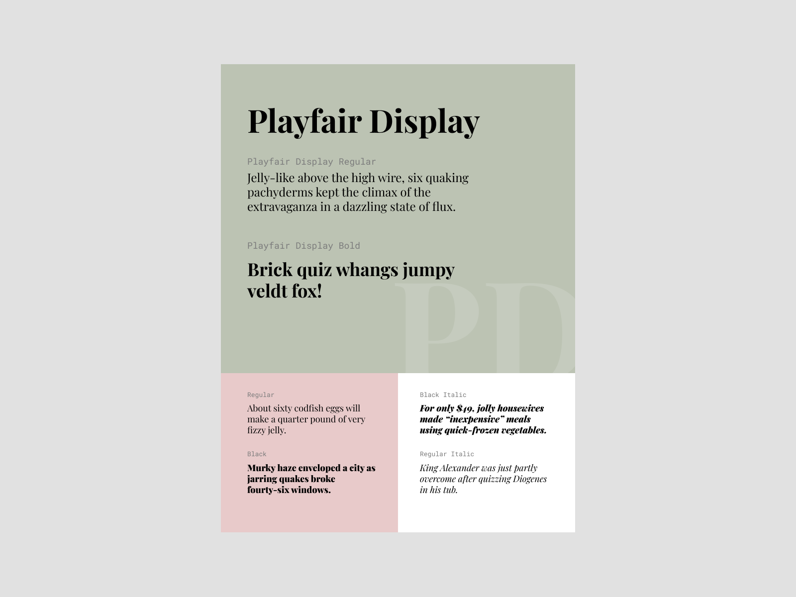 Playfair Display by Khurshid Ernazarov on Dribbble