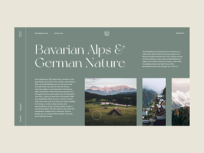 Bavarian Alps alps clean germany minimalism mountains nature typography ui ui design