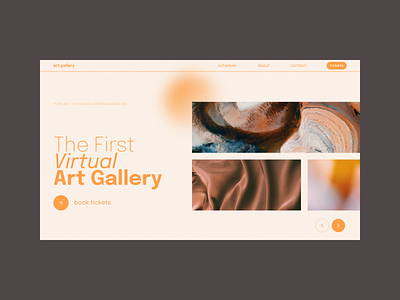 The First Virtual Art Gallery abstract minimalism ui ui design