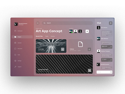 Art App branding coworking ui design