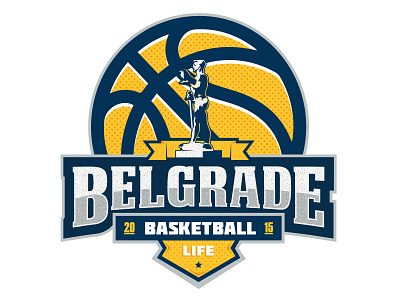 New t-shirt design ball basket basketball belgrade beograd emblem kosarka life lopta pobednik sport