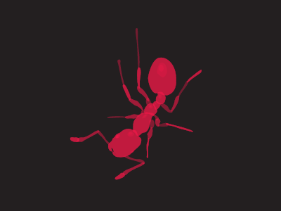 Ant / Mrav ant color design insect insekt logo mrav red sign simbol strength