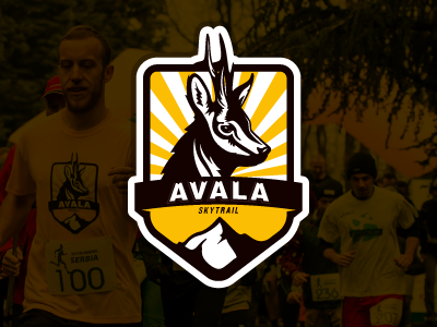 Avala SkyTrail animal belgrade emblem logo mountain mro2 profesional race running serbia skytrail sport