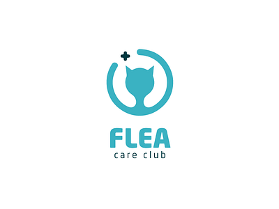 Flea animal blue care cat circle club health