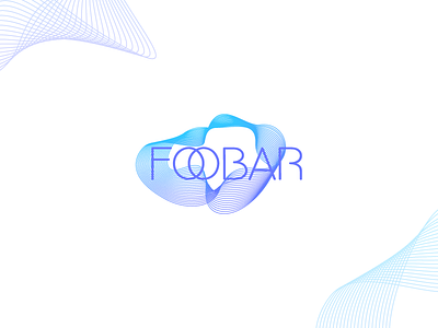 Foobar bar blue creative design drink fluid food logo motion movement purple