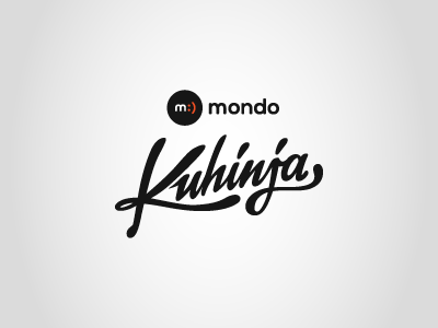Mondo Kuhinja food handmade handwriting kitchen kuhinja logo mondo mondoportal portal serbia typography
