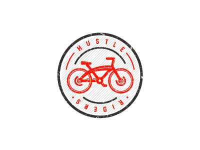 Hustle Riders bike bikers emblem freestyle hustle logo mountain riders wheel