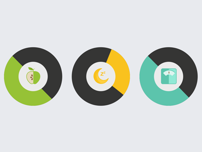Measuring your health status icons