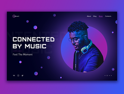 music concept design music ui ux web webdesign