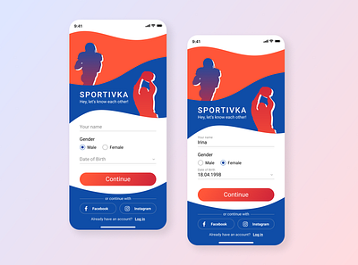 Sport App | First screen design designs illustration ui ux web webdesign