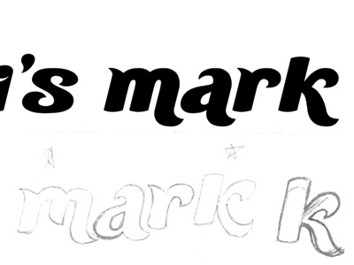 Minismark logo sketch typography