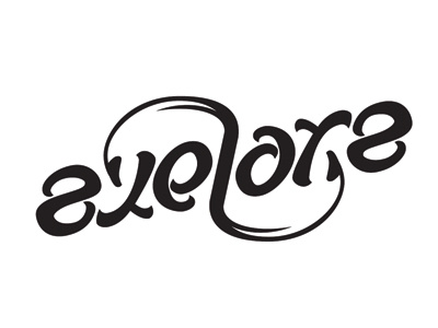 Ambigramwip 2 ambigram logo logo design