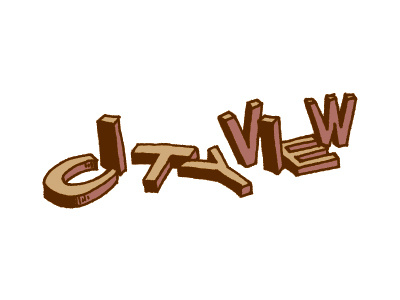 Cityview Logo band cityview custom type logo logo design music poster rock band sketch typography