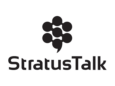 StratusTalk Logo 4 hosted voip illustration logo logo mark logomark mark sketch stratustalk thumbnail