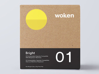 Woken Package Design brand design ecofriendly espresso package design sustainable