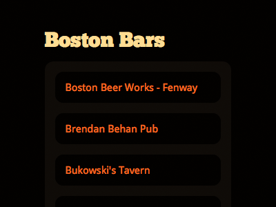 Boston Bars