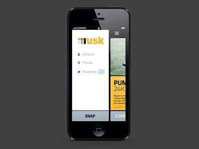 Musk 02 app design iphone