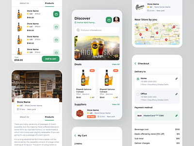 Beer Run App app app design app ui branding design graphic design mobile app mobile app design mobile ui modern app design mordern